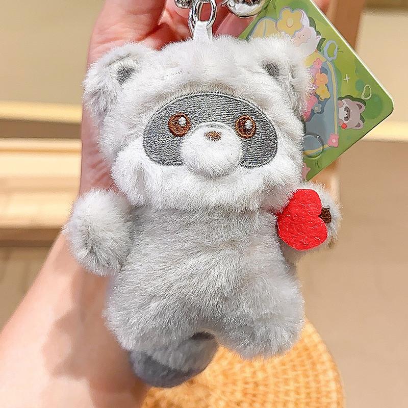 Animal Series Healing Plush Keychain Pendant With Cat Otter Lamb Design Panda