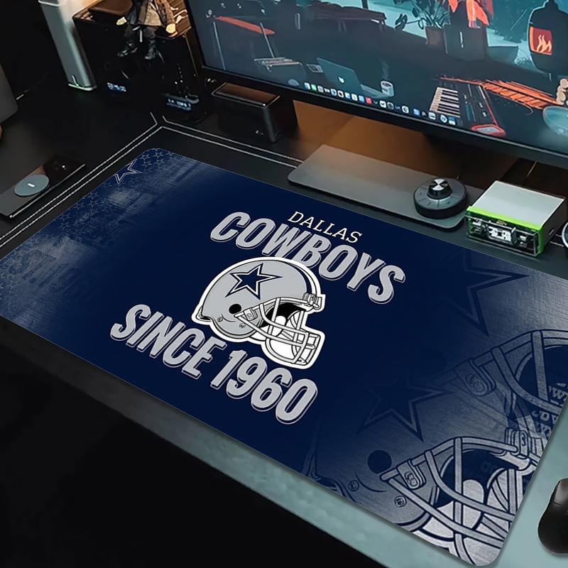 Dallas Cowboys Mouse Pad Large Gaming Table Cushion Nonslip Laptop Tablet Big Mousepad Xxl Mat Mini Pc Playmat With Lock Edge