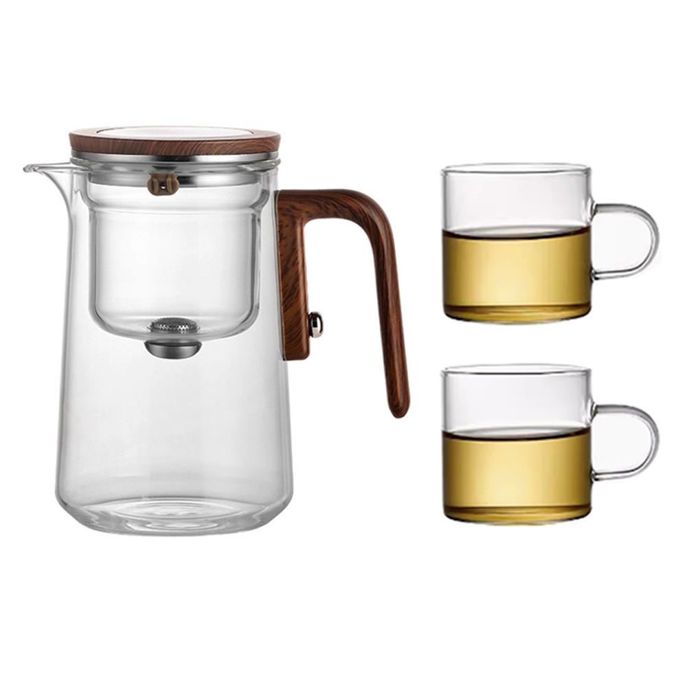 520/600/800ml Glass Teapot with Filter, Magnetic Switch Tea Separation Filter, Home Use, Gift