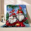 1PC Christmas gnome Printed Blanket Warm Soft and Comfortable Home Travel Blanket Sofa Bedding Cover Blanket New Year Gift