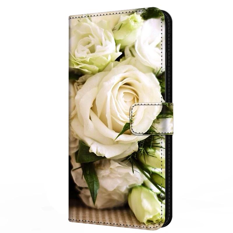 Leather Wallet Cover For Xiaomi 17 pro max Flip Stand Book Magnetic Case For Xiaomi17 Flowers Anime Cartoon Funda Phone Bumper
