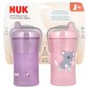 Solid Spout Cups, Ages 9 Months and Up, Pink and Purple, 2, 100 Ml (10 Oz) Each