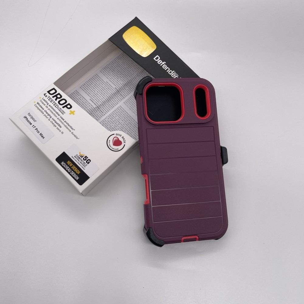 Чехол серии Defender Pro для iPhone 17 Pro Max Air 16 15 14 13 Официальный Оригинальный Ott BOX Защита камеры Противоударная крышка Клипса