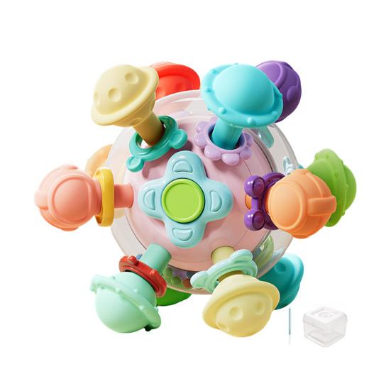Baby Teething Toy Soft Silicone Teether for Newborns Infants Rocker Teeth Soother Learning Developmental Toy for Boys Girls 1-24 Months