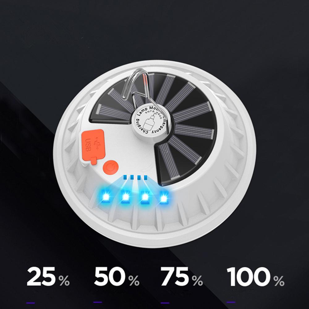 1*Rechargeable 60 Outdoor Camping Tent Light USB & Solar Lantern Hiking Lamp