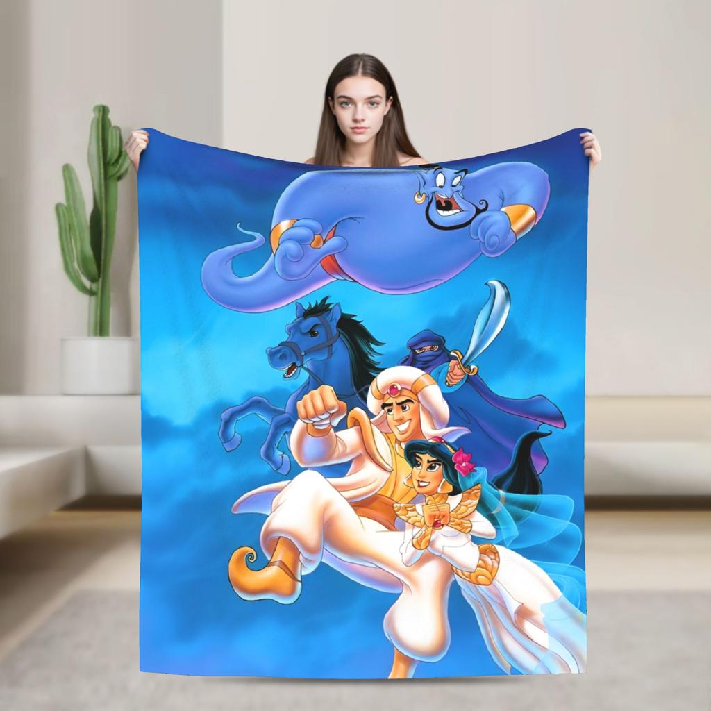 Aladdin Jasmine Cartoon Blanket Quality Soft Warm Bedding Throws Winter Airplane Travel Couch Chair Funny Bedspread