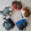 1Meter Colored Rooster Feathers Trims 15-20cm Natural Chicken Feathers Carnival Cosplay Clothing Dress Sewing Plume Decoration