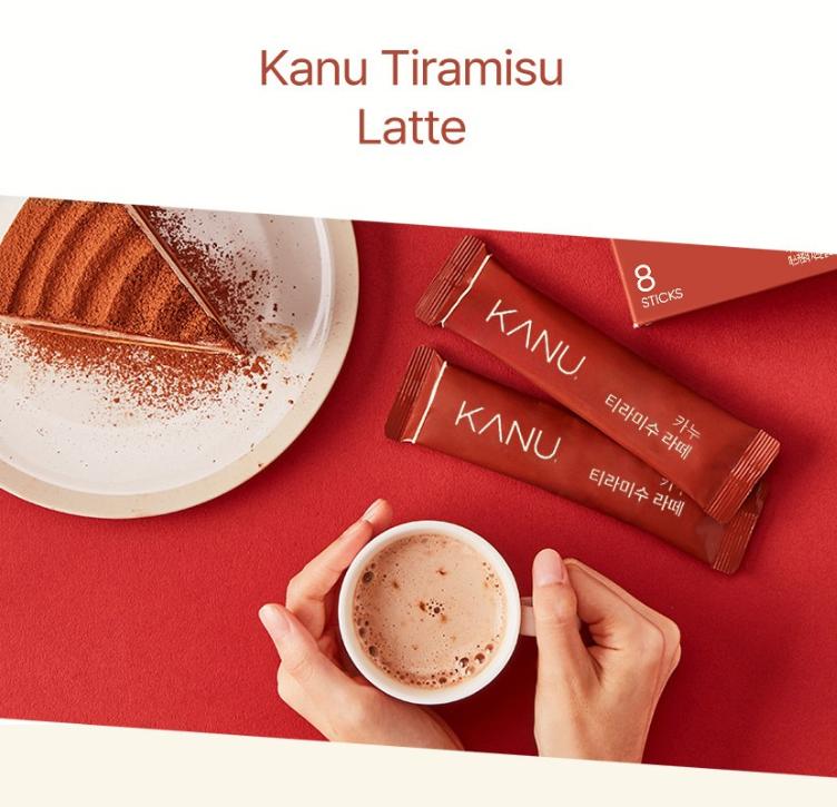 Kanu Tiramisu Latte Coffee Mix 24 Sticks – Korean Instant Coffee