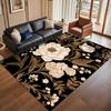 Современная Роскошная Декорация Дома Ковер Гостиная Растительный Узор Нескользящий Декор Комнаты Коврик Мягкий Легко Чистится Придверный Коврик