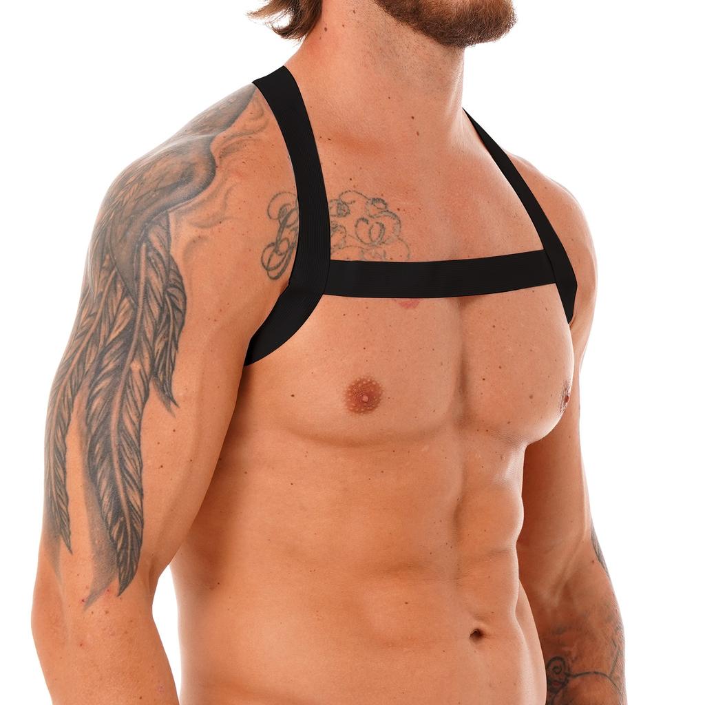 Мужской X-образный эластичный пояс на спине, груди, мышцах, ремень, костюм в стиле панк, плечевой ремень