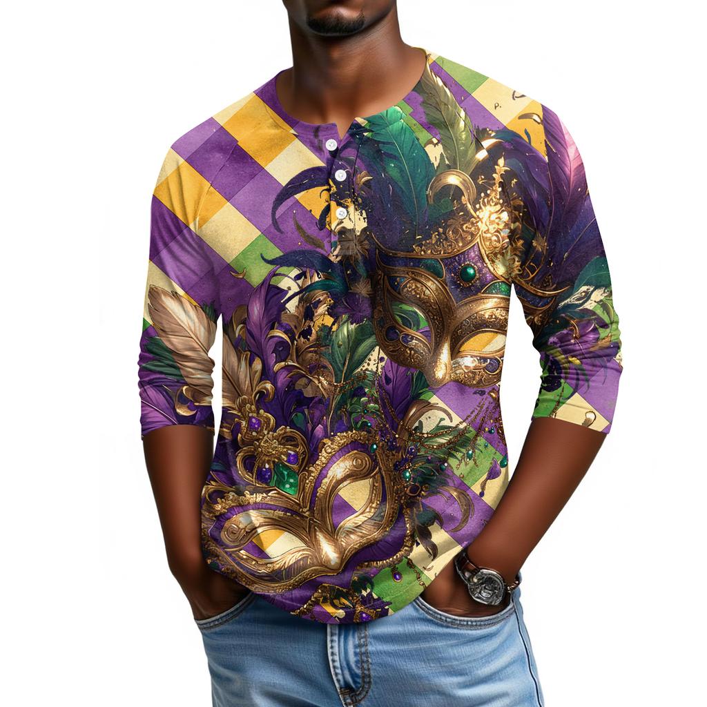 Мужской топ с рукавом реглан и рукавом три четверти