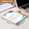 2 Pack Hardboard Office Clipboard, Letter-Size Clipboard with Low Profile Clip, Classic Clip, 9" x 12.5" Wood Clipboards