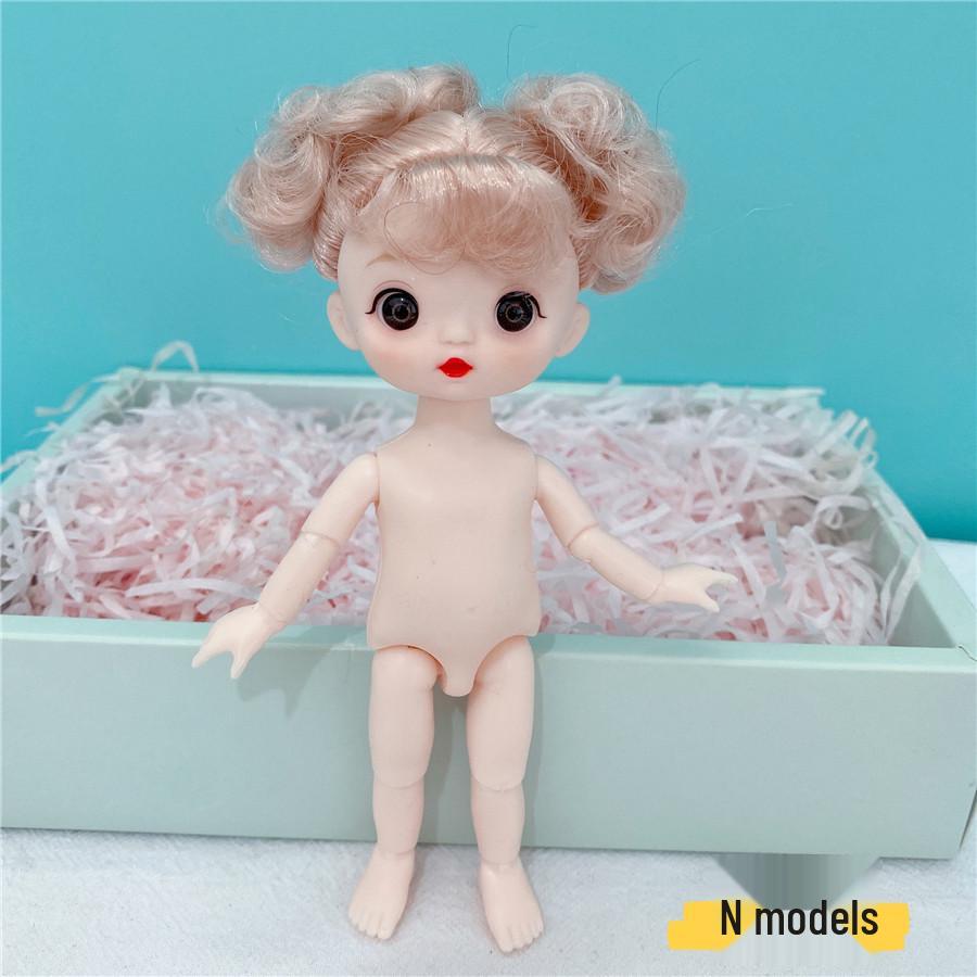 8-дюймовая 17-сантиметровая голая BJD-кукла с 3D-реалистичными глазами, 13 шарнирами, макияжем, вариантами нарядов