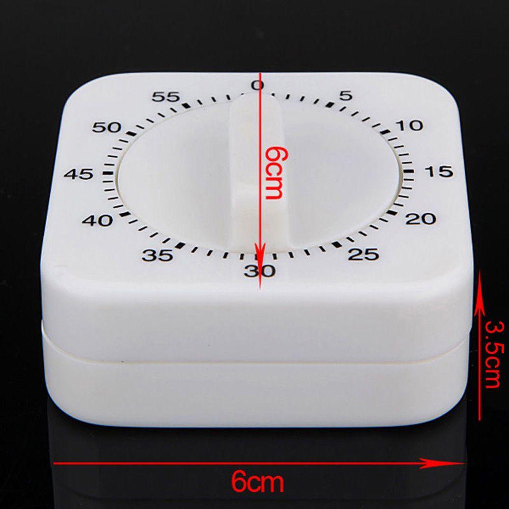 For Preparation Down Food Round Reminder White Baking 60 Minutes Kitchen Square Mechanical Timer