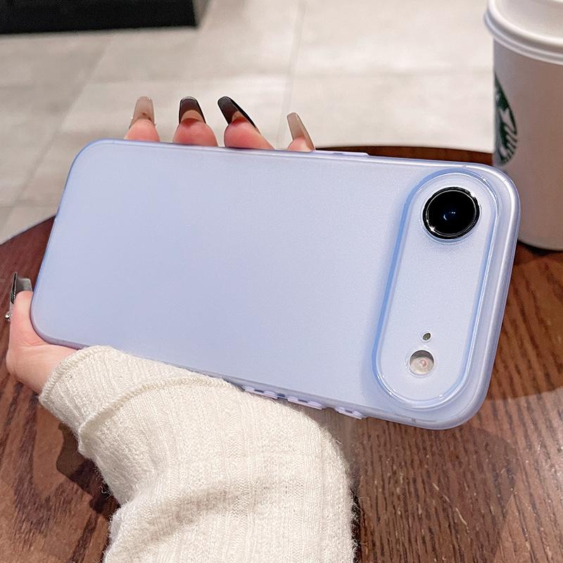 0,45 мм Ультратонкий Матовый Мягкий Силиконовый Чехол Для iPhone Air 17 16 15 14 Pro Max Plus 16E Конфетный Цвет Полупрозрачный Тонкий Прозрачный Корпус