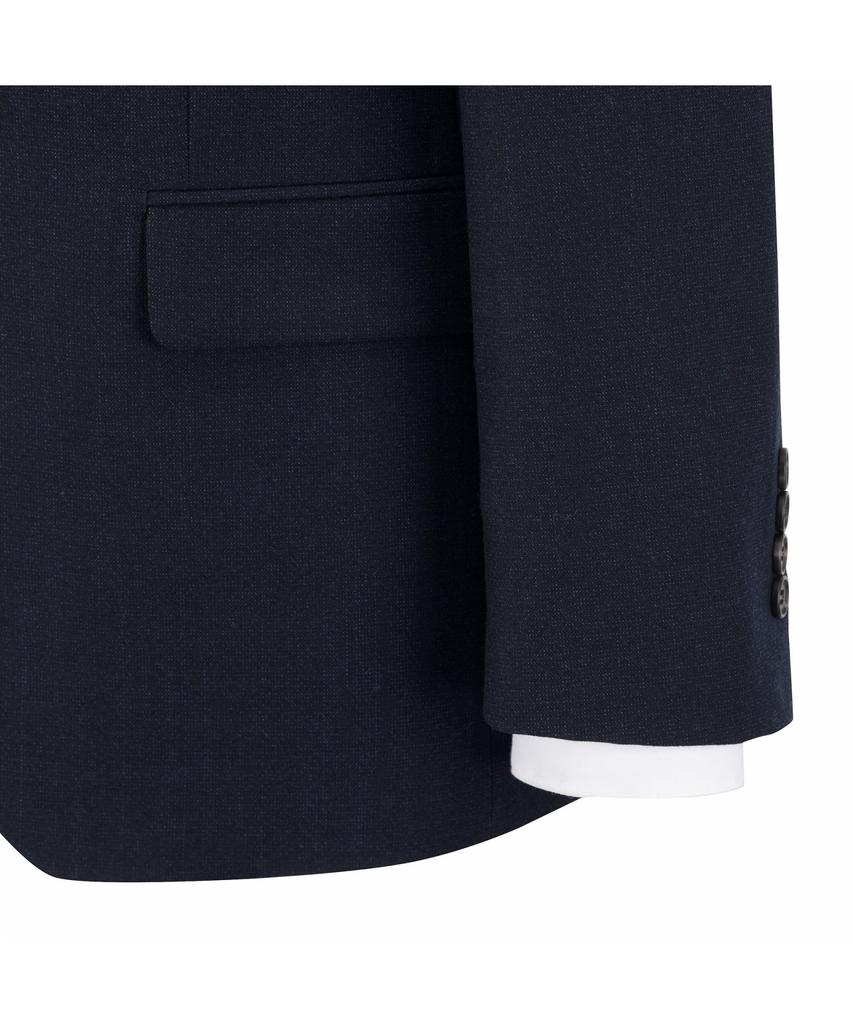 BRENTWOOD Wool Blended Micro Classic Suit Jacket - Navy Brfbw26742Nyx