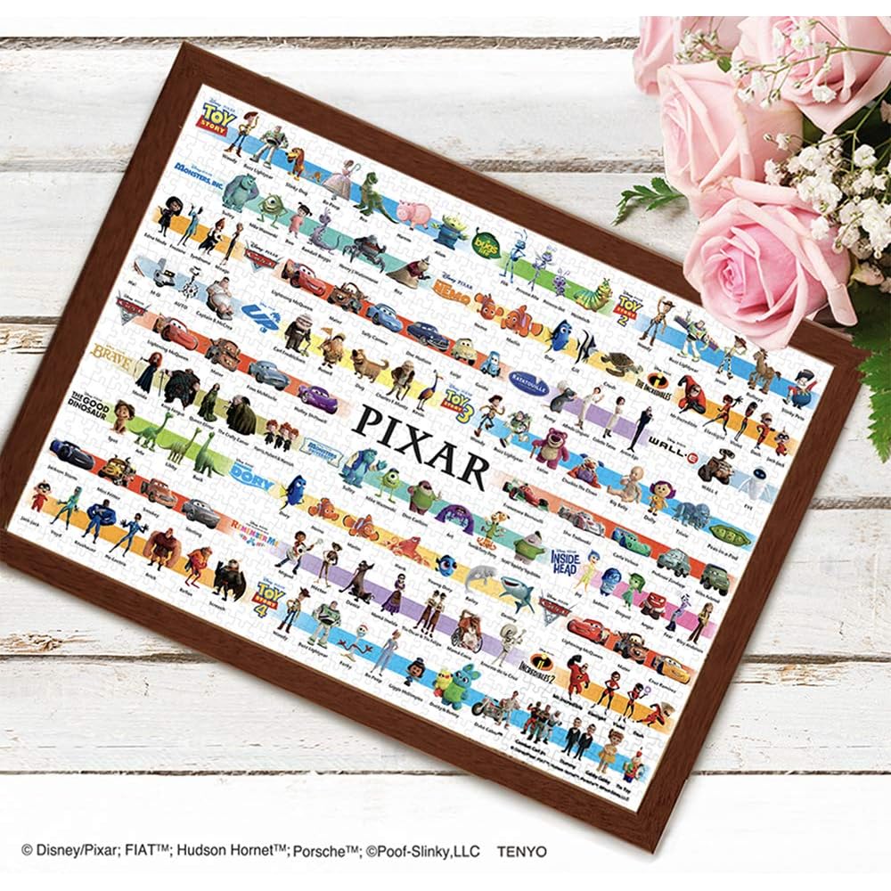 Пазл Tenyo Disney Pixar Collection, 1000 деталей, с клеем и шпателем 29,7x42 см