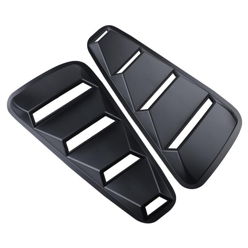 2005-2014 Ford Mustang Боковые оконные жалюзи - Черная панель воздухозаборника