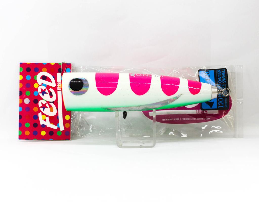 Feed Конус 120 Ручная работа Деревянный Поппер Плавающая приманка 120 грамм 82 (6082)