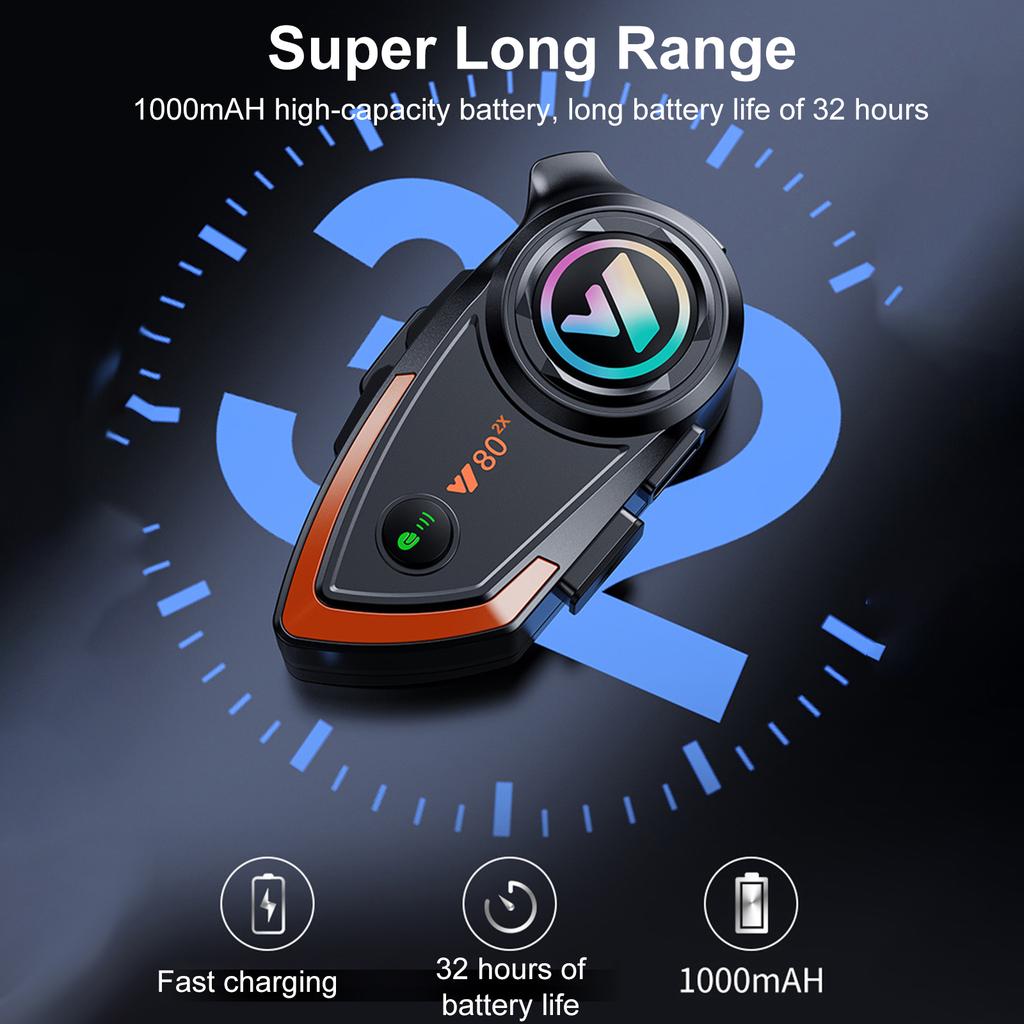 Мотоциклетный шлем для внутренней связи BT-гарнитура, совместимая с различными шлемами