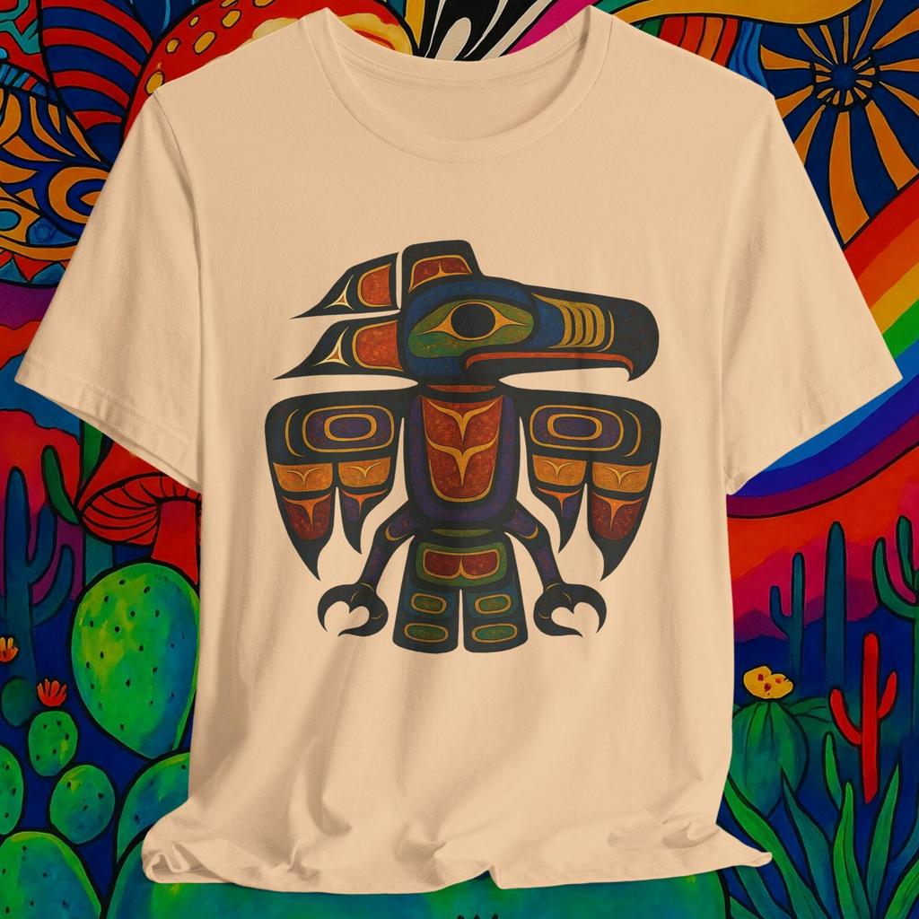 Haida Tlingit Native Thunderbird Totem Tee | Raven, indigenous art, Unisex T shirt, Perfect for Festivals