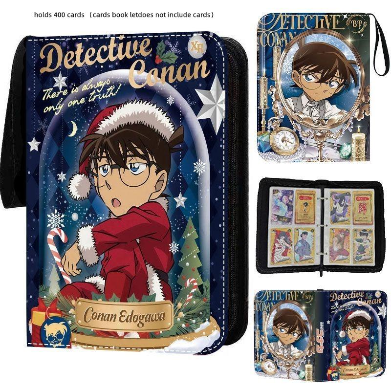 Anime Detective Conan New 400pcs/900pcs Card Album Book Folder 4/9 Card zipper Slots Collections birthday gift