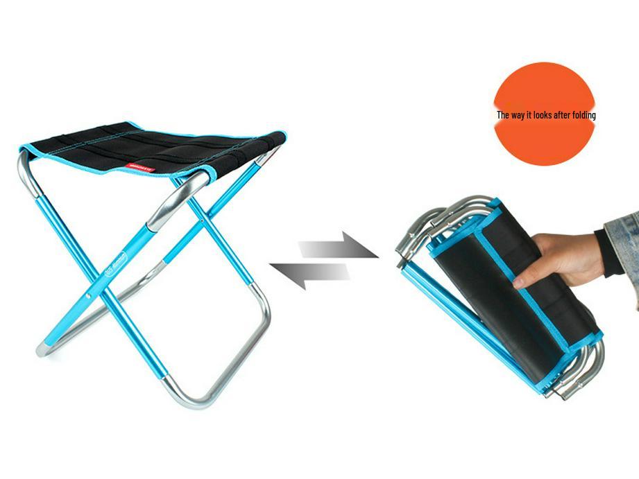 Большой портативный складной стул из алюминия 7075 для барбекю на открытом воздухе, рыбалки, кемпинга и многого другого.