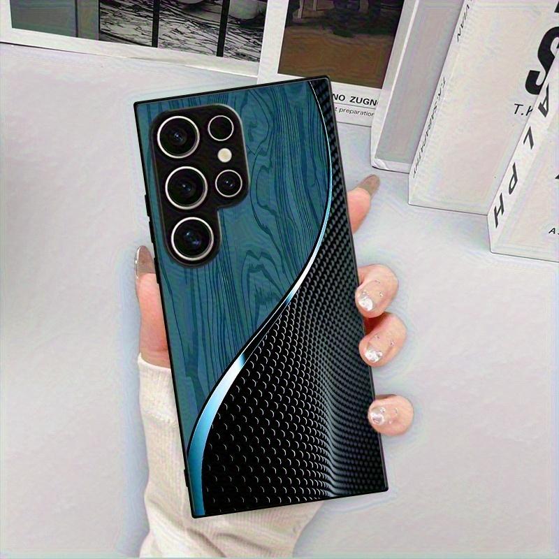 Креативные текстурные волны Изысканный чехол для телефона для Samsung Galaxy S26 S25 S24 S23 S22 S21 FE Ultra Plus Мужчины женщины Встроенное стекло