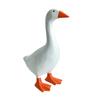 Cute Resins White Duck Sculpture Magnetic Keychain Holder Hanger Minimalists Home Decors For Shelf Or Entryway Ornament