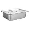 LETGANT 304 Stainless Steel Rectangular Food Pan with Lid
