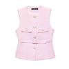 Kaslead New Arrival Women's Clothing Fashion Style Fashion All-Match with Belt Texture Vest 2132091 620