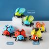 Electric Leash Seven Star Ladybug Beetle, Light Music Baby Puzzle Toy, Equipped with A Portable Rope, Requires Self Battery