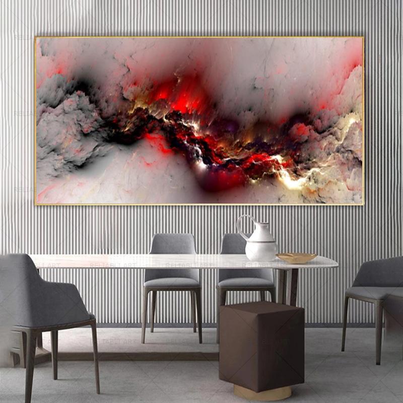 Abstract Colorful Clouds Canvas Painting Texture Posters And Prints Modern Wall Art Pictures for Living Room Home Decor No Frame