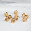 Медно-позолоченный кулон-корона с цирконами 14K золотом: Аксессуары для самостоятельного изготовления винтажных заколок, сережек, кистей и шляп.
