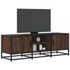 VidaXL TV Cabinet Brown Oak 120x35x41 Cm Engineered Wood and Metal, TV Stand, Hi-fi Cabinet, Entertainment Center, 848843