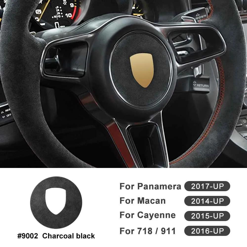 Carbon Fiber Style Center Sticker Decal for Porsche Macan Panamera 718 911 Cayenne 2017-2023 Interior Trim