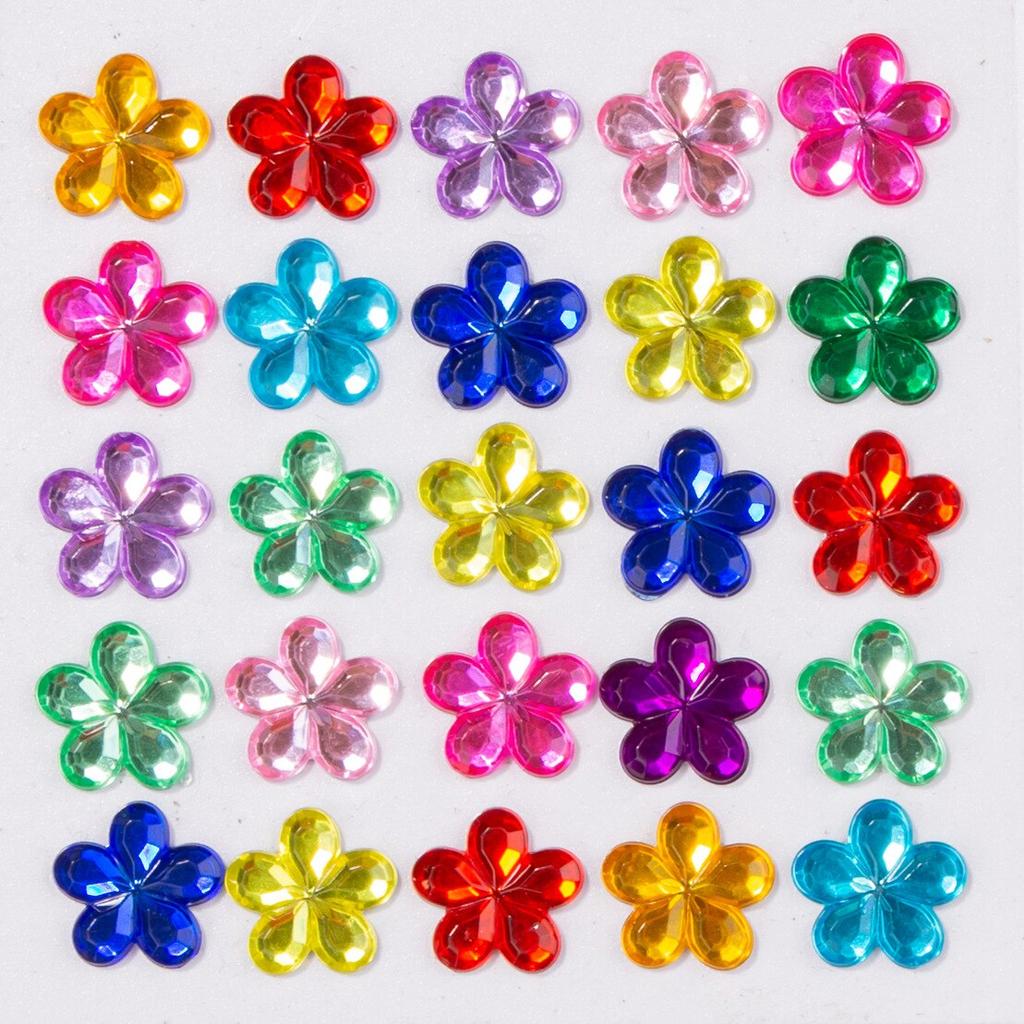 Colored Self-adhesive Rhinestones Sticker Children's Stage Show DIY Face Eye Decoration Acrylic Crystal Diamond Tattoo Sticker