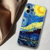 Подходит для iPhone13ProMax, чехол для мобильного телефона Van Gogh, окрашенный в анти-капельный цвет для защиты от падения руки