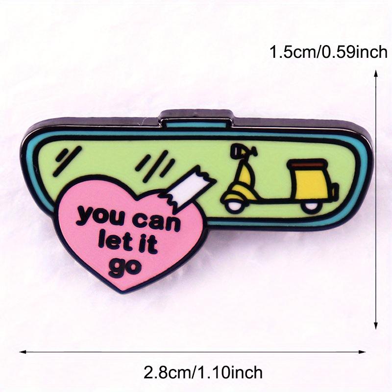 Брошь для меломанов «Ты можешь это отпустить» Значок со словами песни Аксессуары для подарка