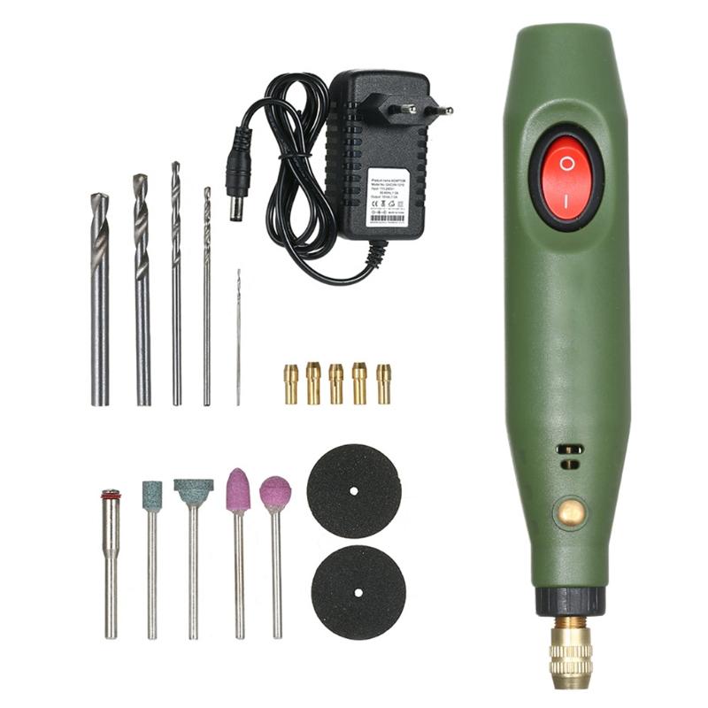 Mini Electric Drill Grinder Set Epoxy Resin DIY Crafts Jewelry Making Power Tool