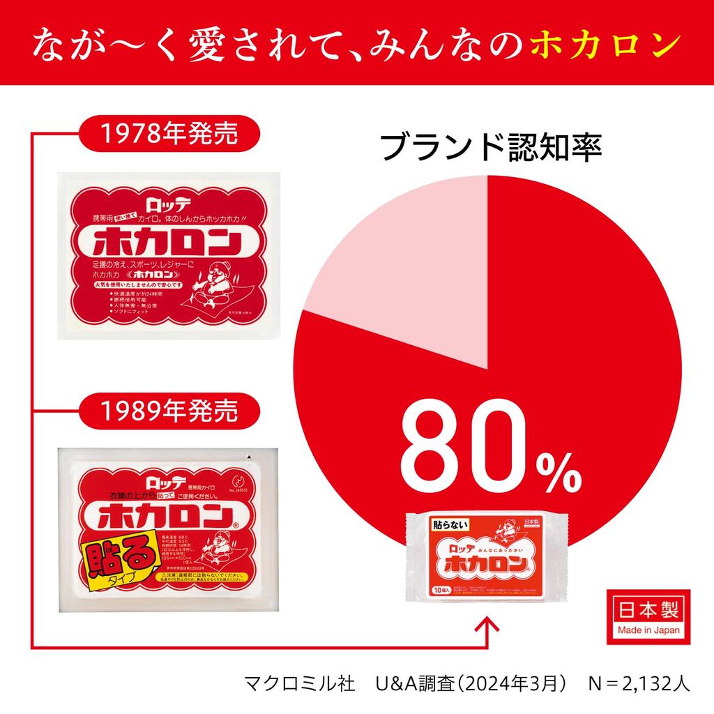 Hot In Hot Warmers [Bulk Purchase] Non-Stick Warmers, Regular, 60-Count [Hot Warmer/Made Japan] Non-Stick