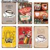Coffee Shop Metal Sign Vintage Tin Sign Plaque Metal Vintage Wall Decor for Coffee Bar Cafe Retro Metal Posters Iron Painting