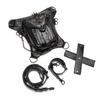 Steampunk Motorcycle Bag, Skull Retro Single Shoulder Crossbody Bag, Multifunctional Mobile Waist Bag