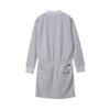Champion Теплое платье Оксфорд с длинным рукавом и графическим принтом логотипа, женское, антистатическое, серое, CW-YG404