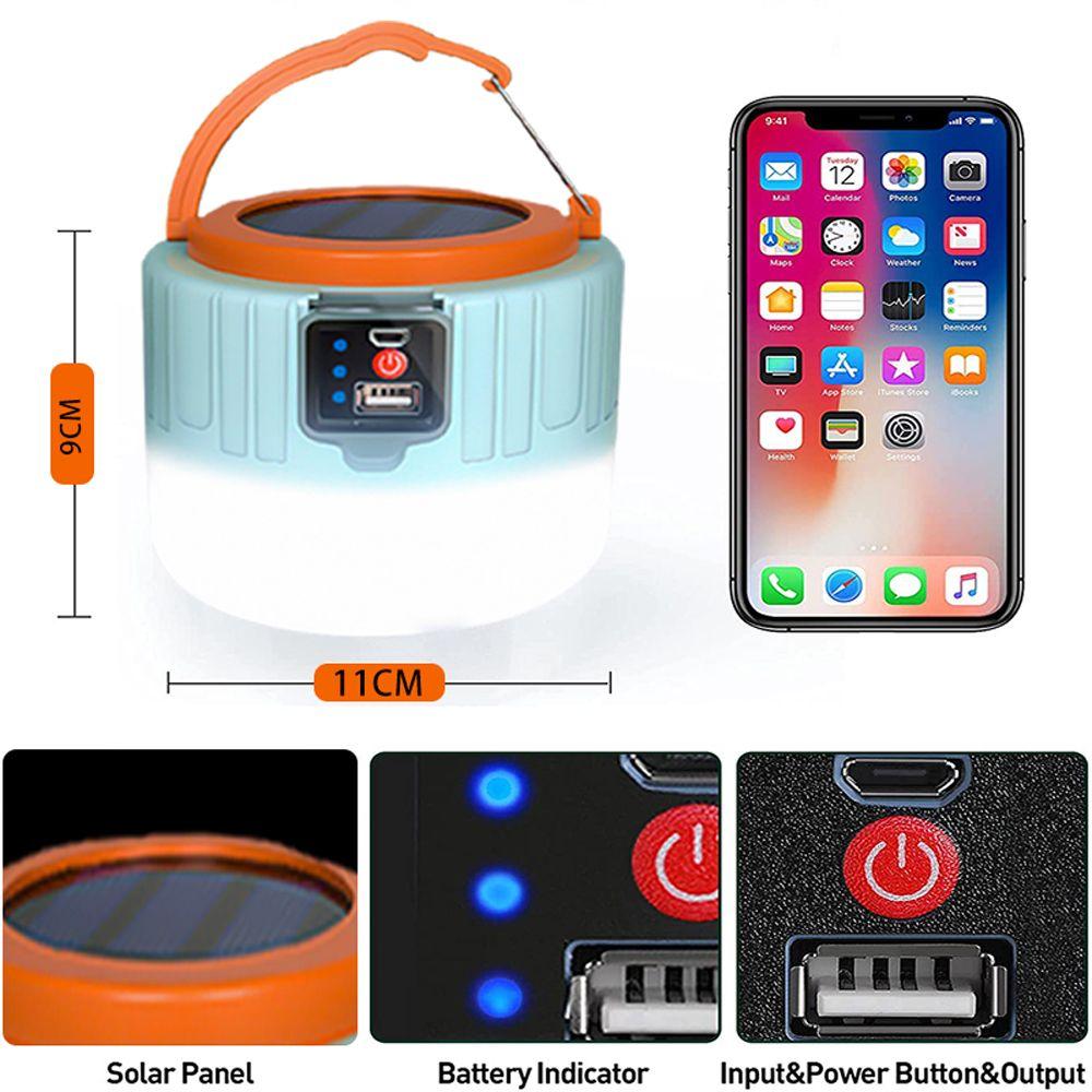Emergency Lights BBQ Hiking Accessories Solar Light Portable Lanterns Tent Lamp LED Camping Light