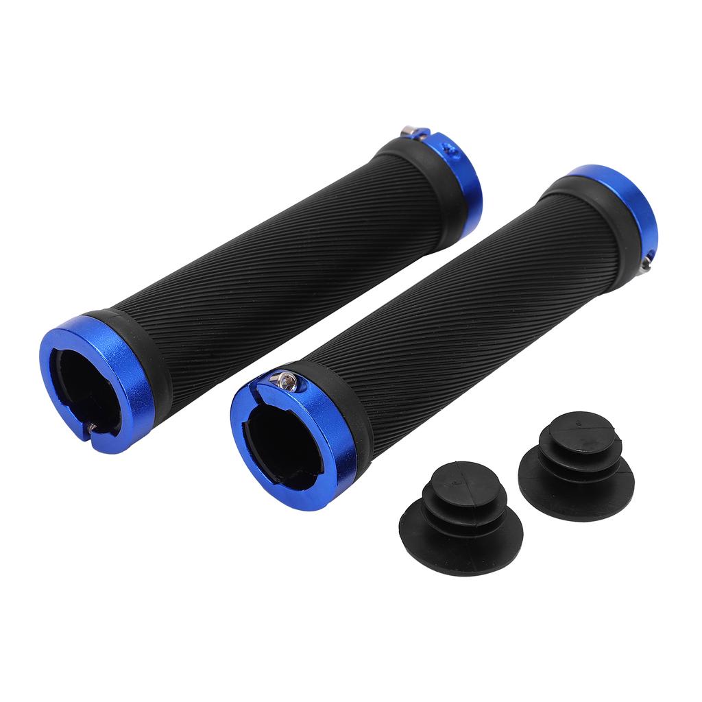 Велосипедные ручки Защита окружающей среды Противоскользящие Износостойкие Велосипедные рули для езды на велосипедеСиний