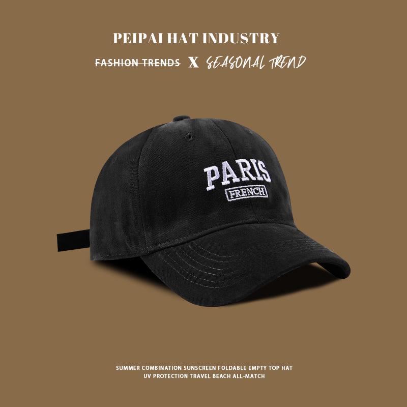 Весенне-летняя хлопковая бейсболка - Унисекс солнцезащитная шляпа для студентов и пар, мягкий верх, дизайн для маленького лица, уличная кепка-утка