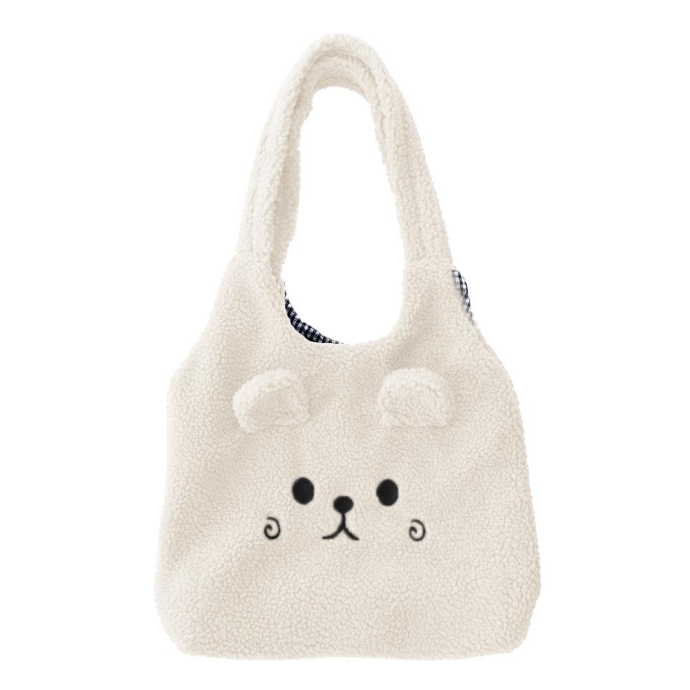 Новая зимняя мягкая плюшевая сумка-тоут для женщин с мультяшной вышивкой, имитация для женщин, пушистый Shou L2L2