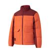 Sport Fashion Series Stand Collar Zipper Warm Letter Long Sleeve Down Jacket Men Outerwear Bright-Orange AYMU531-7
