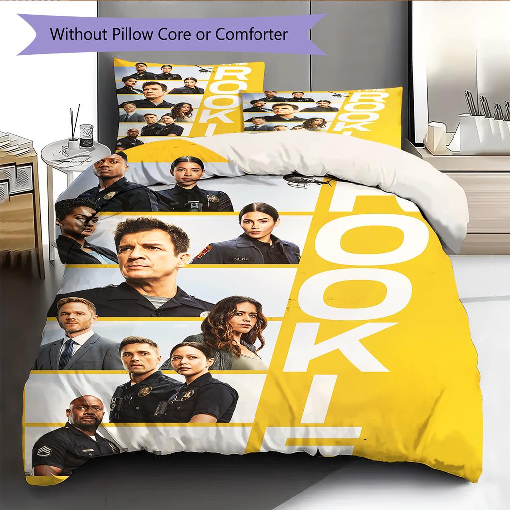 Постельное белье с узором «Новичок» Домашний декор Подарок на день рождения (1 пододеяльник + 2 наволочки, без наполнителя)